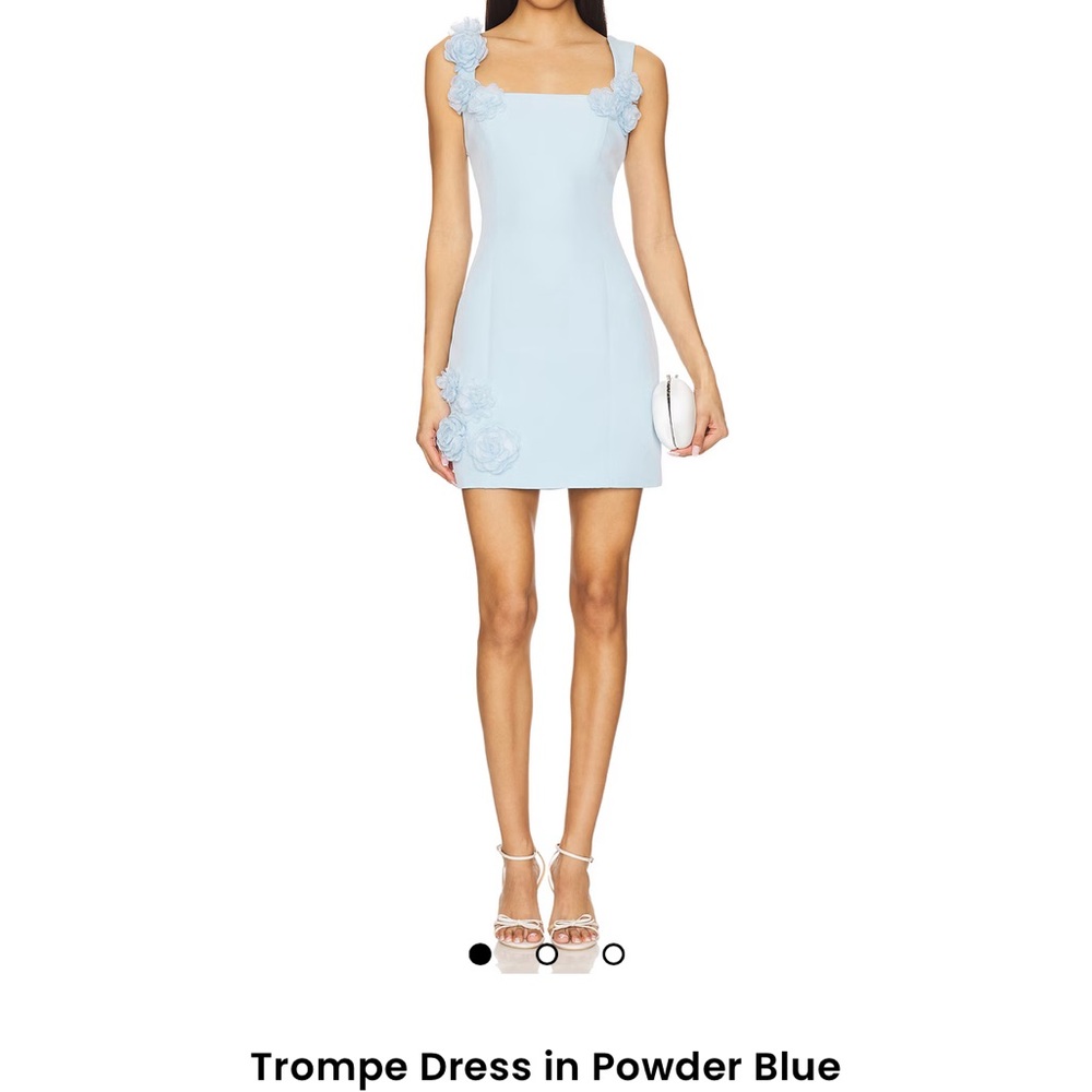 Elliatt Light Blue Floral Mini Dress